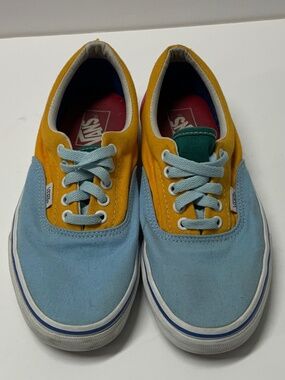 Multi-color canvas vans